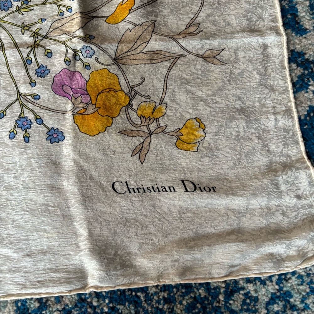 Vintage Christian Dior silk scarf
